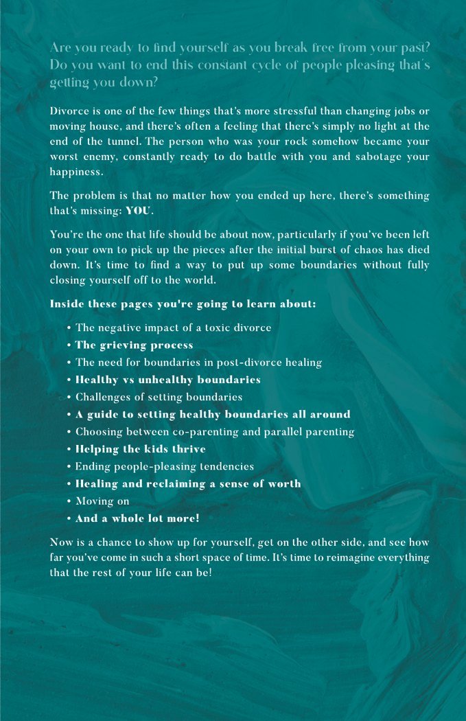 Setting Boundaries after a Toxic Divorce, back cover