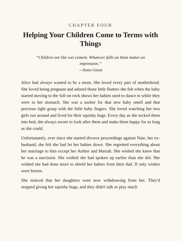 Helping your children come to terms with things