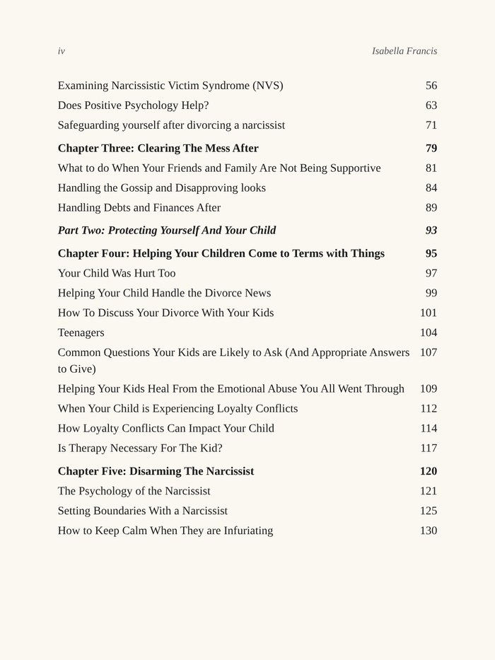 Chapters Two to Five